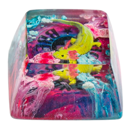 Sea Serpent resin artisan keycap