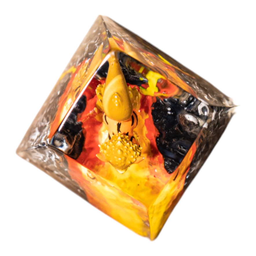 Arcanine resin artisan keycap
