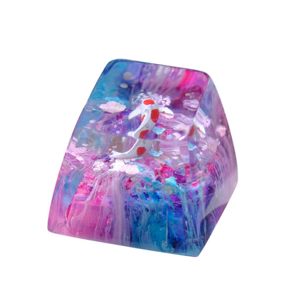 Koi Fish #4 resin artisan keycap