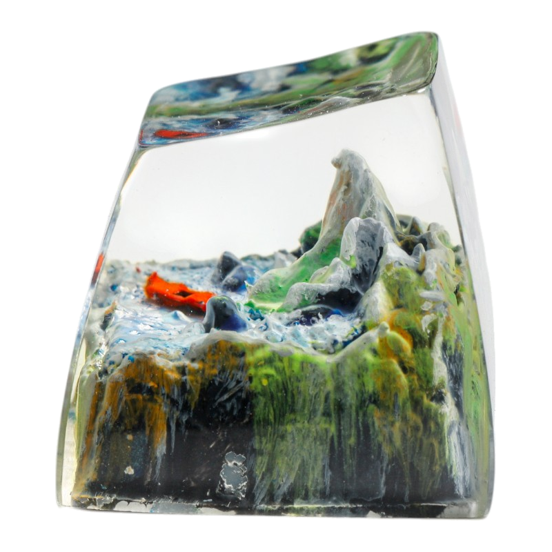 Ocean resin artisan keycap
