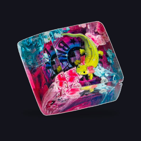 Sea Serpent Resin Keycap — studio square