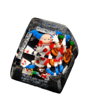 The Clown #2 resin artisan keycap