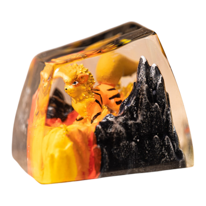 Arcanine resin artisan keycap