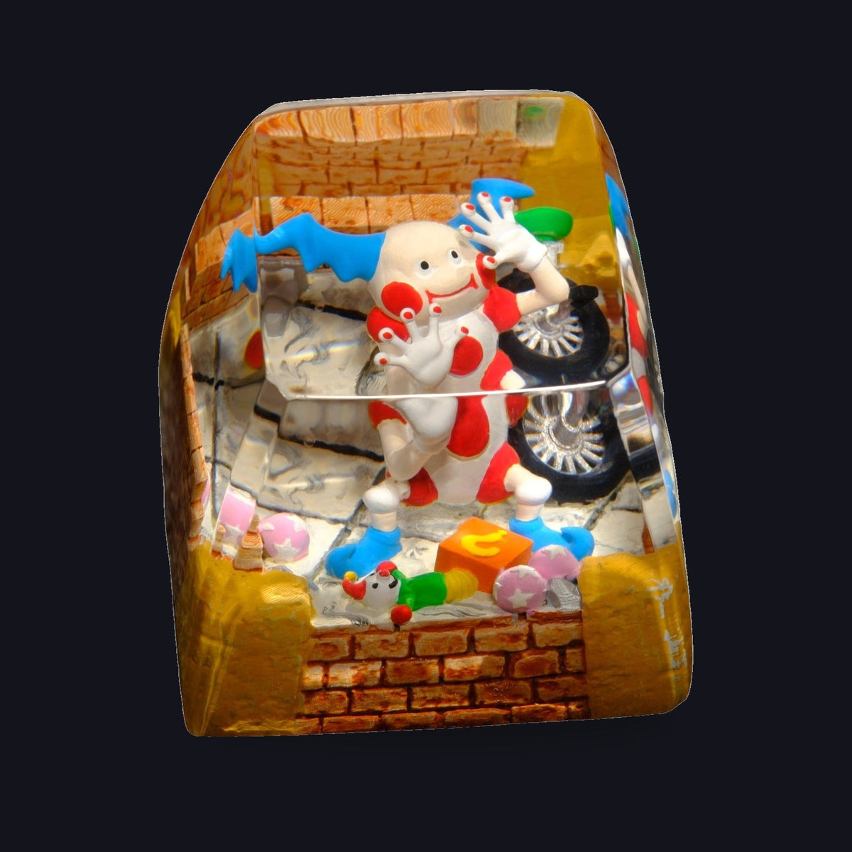 The Clown Resin Keycap — studio square
