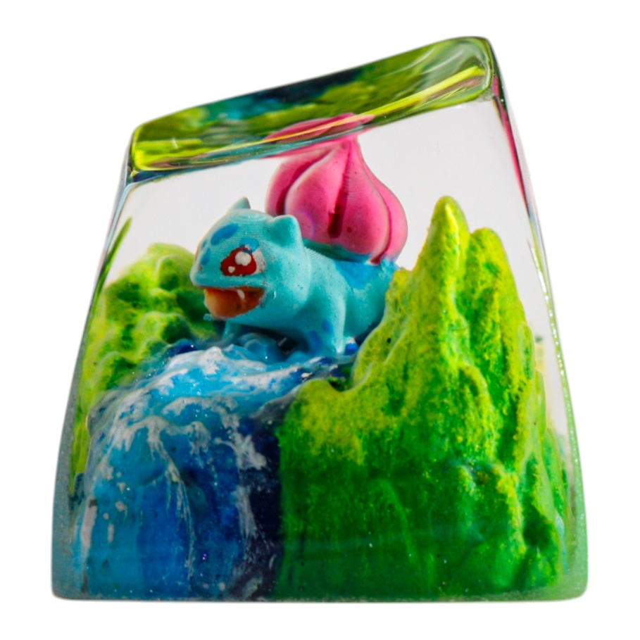 Bulbasaur resin artisan keycap