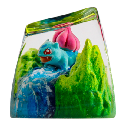 Bulbasaur resin artisan keycap