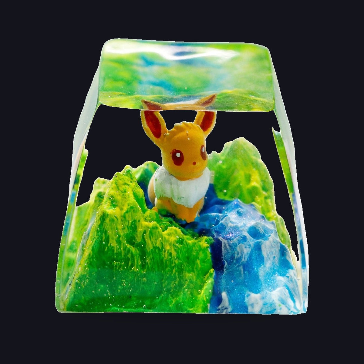 Eevee Meadow Falls Resin Keycap — studio square