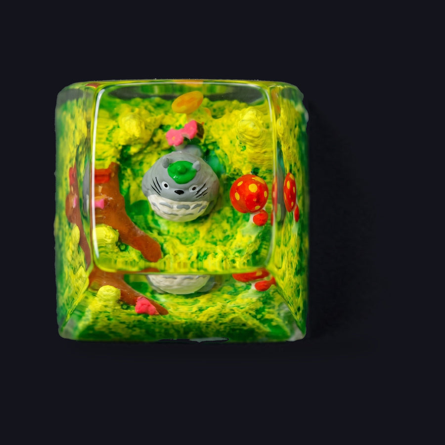 Totoro Meadow Resin Keycap