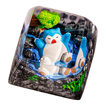 Snorlax resin artisan keycap